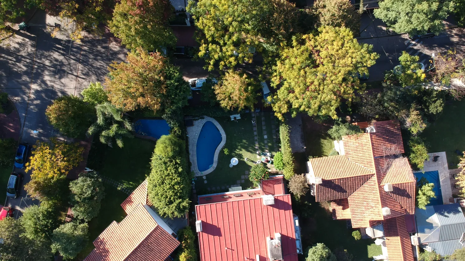 imagen desde arriba de casas